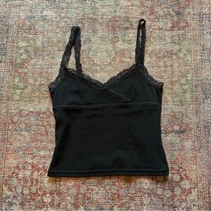 Edikted Black Lace Detail Top